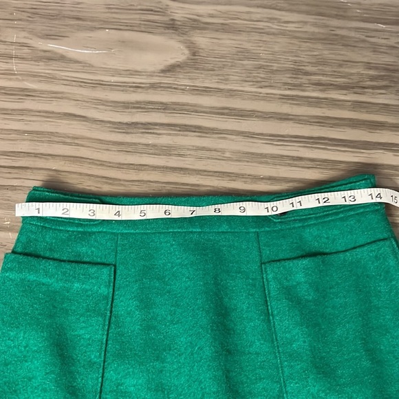 ANTHRO: MAEVE WOOL BLEND GREEN SKIRT 4 - Picture 12 of 16